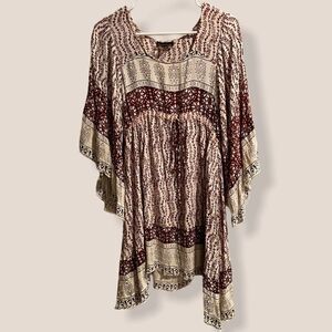Fashion Fuse Boho Flowy Dress Size Small Bell Sleeves